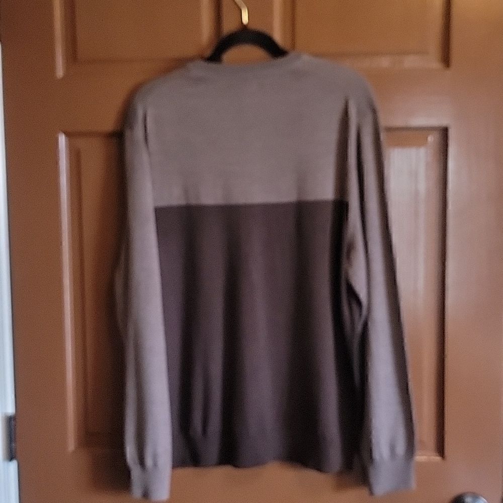 Club Room- Merino Wool Blend dk brown, light brown, tan sweater Large NWT - Picture 4 of 4